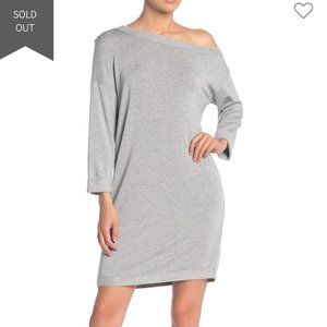 Splendid One-Shoulder Boatneck Knit Dress - M